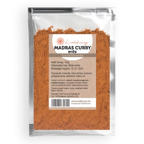 Madras Curry Erős fűszerkeverék 100g